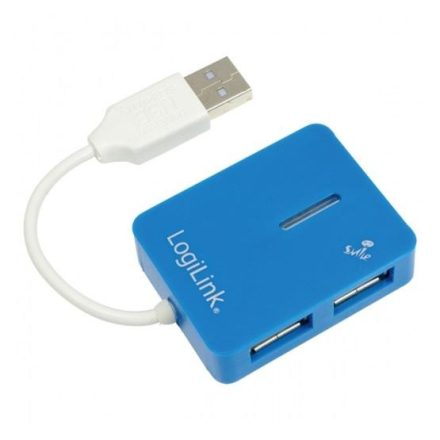 USB LogiLink UA0136 "Smile" USB2.0 4 portos külső hub - Kék