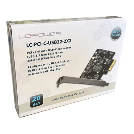 ADA LC Power PCI kártya LC-PCI-C-USB32-2X2