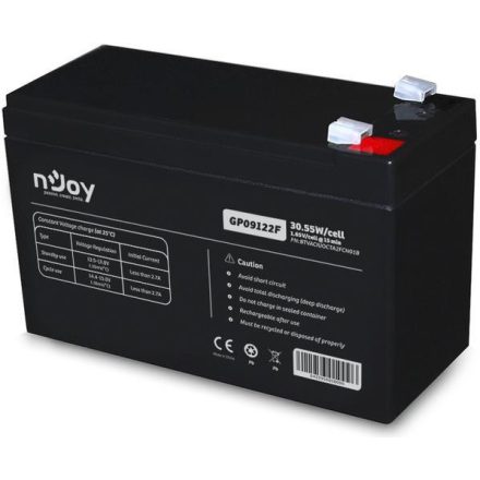 nJoy GP09122F | Akkumulátor 12V 9.0Ah 151x94x65mm