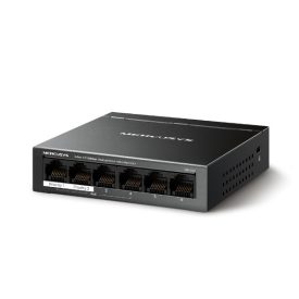 Mercusys MS106LP | 4+2 port (100Mbps PoE) Fekete