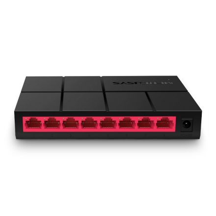 Mercusys MS108G | 8 port Mini (Gigabit) fekete