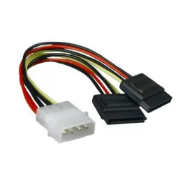 2xSATA anya - Molex apa tápkábel átalakító nBase 750403