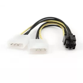 2xMOLEX - PCI Express 6 Pin tápkábel Cablexpert CC-PSU-6