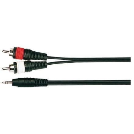 Jack 3,5 apa ST - 2xRCA apa kábel 3m Soundking BB 413