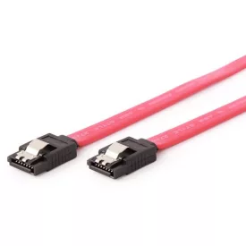   SATA - SATA adatkábel 30cm egyenes piros Gembird CC-SATAM-DATA-0.3M