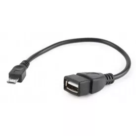 OTG Micro USB - USB 2.0 Gembird 15cm A-OTG-AFBM-03