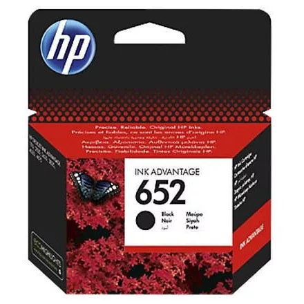 Tintapatron HP 652 fekete (F6V25AE BHK) Eredeti