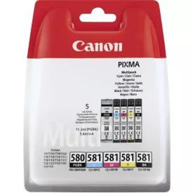   Tintapatron szett Canon PGI-580 PGBK fekete + CLI-581 CMYBK színes eredeti