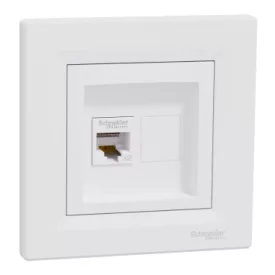 Asfora UTP Cat5e aljzat 1xRJ45 fehér EPH4300121