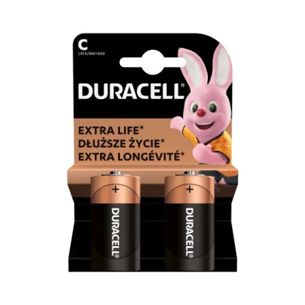 Elem Baby C Duracell Basic Extra Life (R14) (2db/csomag)