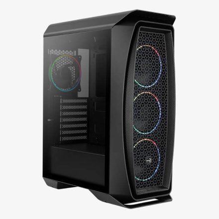 Aerocool Aero One Eclipse ARGB ATX edzett üveg Fekete