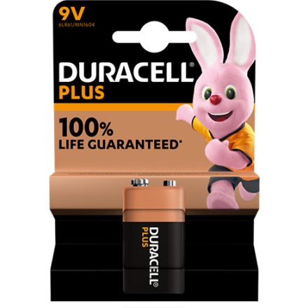 Elem 9V Duracell Plus 6LR61/MN1604