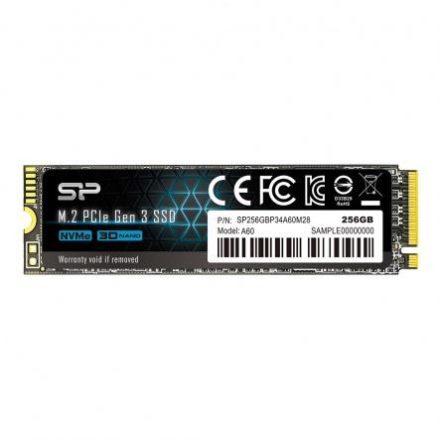 256GB M.2 NVMe 1.3 Silicon Power A60