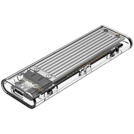 Orico M.2 NVMe külső SSD ház ezüst-átlátszó (ORICO-TCM2-C3-SV-BP)