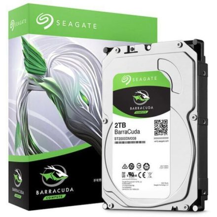 Seagate BarraCuda 3.5 2TB HDD 7200rpm 256MB SATA3 (ST2000DM008)