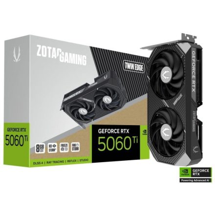 ZOTAC videókártya GeForce RTX 5060 Ti Twin Edge 8GB (ZT-B50610E-10M)