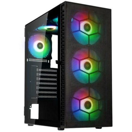 Kolink Observatory HF MESH ARGB ATX Edzett üveg Fekete számitógépház