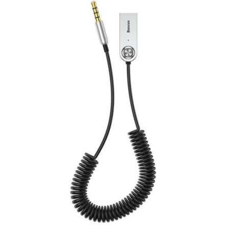 Baseus CABA01-01 USB Bluetooth 5.0 audioadapter, AUX, Fekete