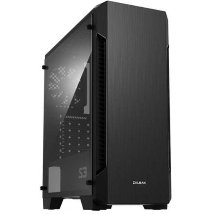 Zalman S3 ablakos fekete számítógépház
