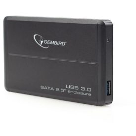   Gembird EE2-U3S-2 külső ház (2,5", SATA, USB 3.0, fekete)