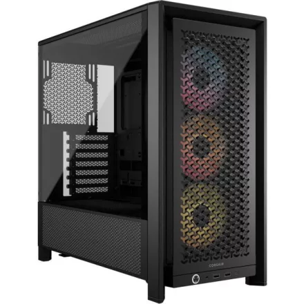 Corsair Frame 4000D RS ARGB Black (CC-9011296-WW) gépház, ventilátorokkal