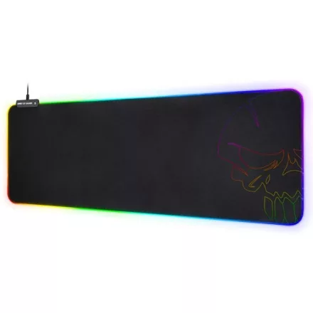 Spirit of Gamer Egérpad - Darkskull RGB - XXL (RGB háttérvilágítás, 800 x 300 x 4mm; fekete)