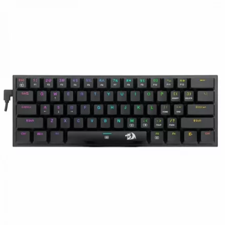 Redragon Anivia vezetékes blue switch RGB billentyűzet - Fekete (K614-RGB_BLUE_HU)