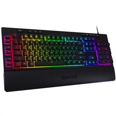 Redragon K512 Shiva RGB membrános gamer billentyűzet, HU