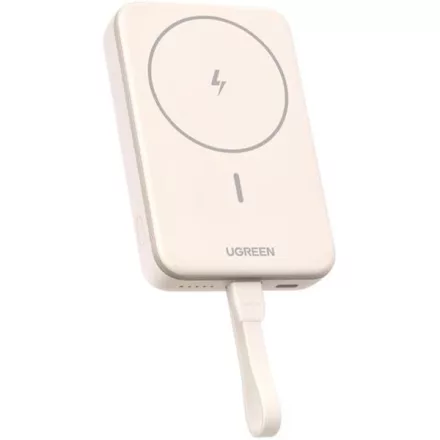 Ugreen PB760 Mágneses Powerbank, 10000mAh, 20W, bézs, Type-C