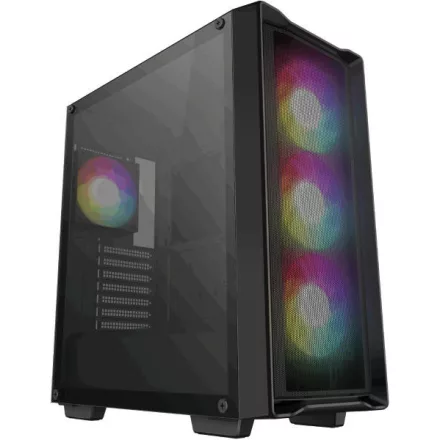 DeepCool CC560 MESH V2  (4x12cm ARGB venti) számítógépház fekete