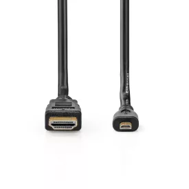   HDMI - micro HDMI átalakító kábel 1,8m Nedis CVGL34700BK15