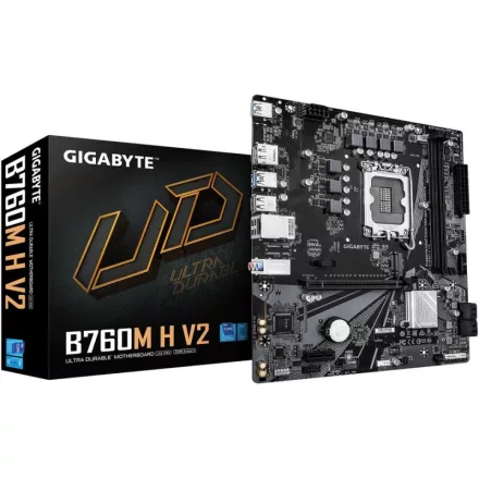 Gigabyte B760M H V2, DDR5, LGA1700 alaplap