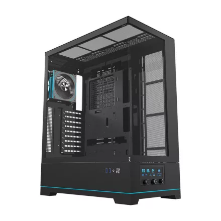 DarkFlash DY451L Pro fekete gépház +1 venti
