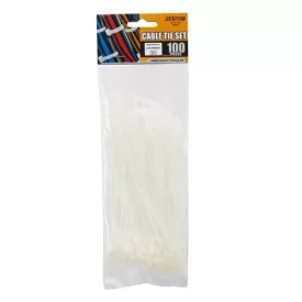 Kábelkötegelő 150x2,5mm fehér 100db Handy